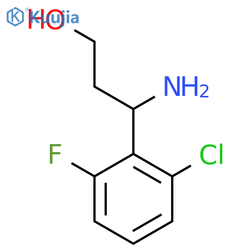 3-Amino-3-(2-chloro-6-fluorophenyl)propan-1-ol structure
