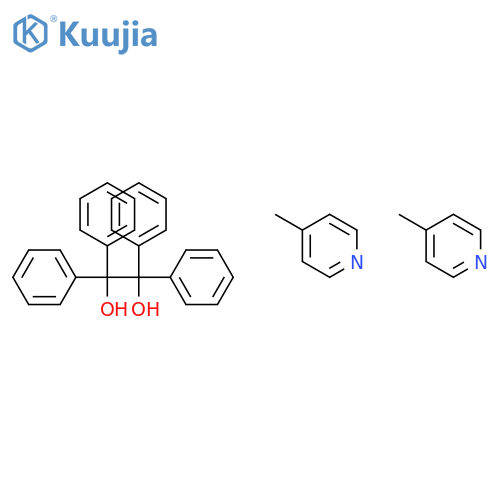 1,2-Ethanediol, 1,1,2,2-tetraphenyl-, compd. with 4-methylpyridine (1:2) structure