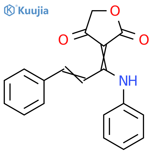 2,4(3H,5H)-Furandione, 3-[3-phenyl-1-(phenylamino)-2-propenylidene]- structure