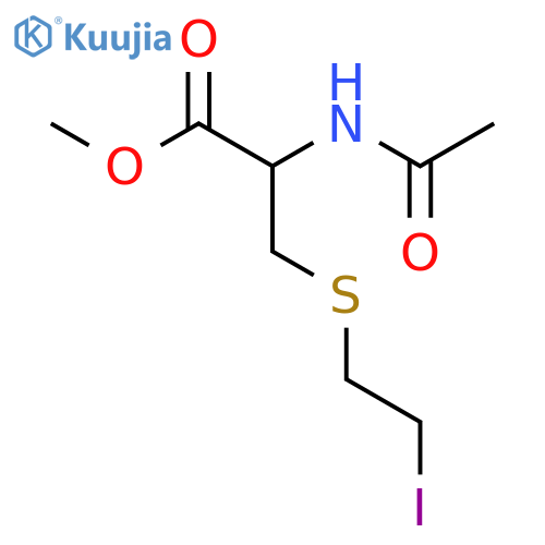 methyl N-acetyl-S-(2-iodoethyl)cysteinate structure