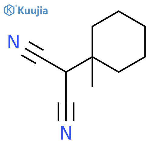 Propanedinitrile, 2-(1-methylcyclohexyl)- structure