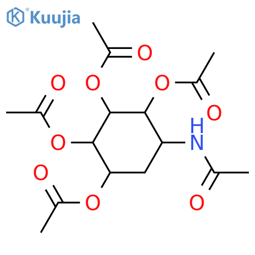5-Amino-1,2,3,4-cyclohexanetetrol; (1S,2R,3R,4S,5R)-form, 1,2,3,4,5-Penta-Ac structure