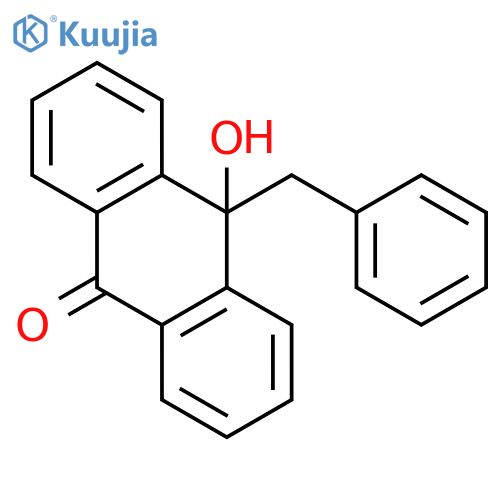 9(10H)-Anthracenone, 10-hydroxy-10-(phenylmethyl)- structure