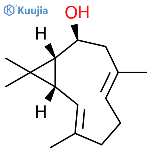 Bicyclo[8.1.0]undeca-4,8-dien-2-ol, 4,8,11,11-tetramethyl-, (1R,2S,4E,8E,10S)- structure