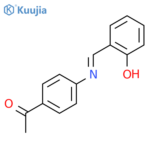 Ethanone,1-[4-[[(2-hydroxyphenyl)methylene]amino]phenyl]- structure