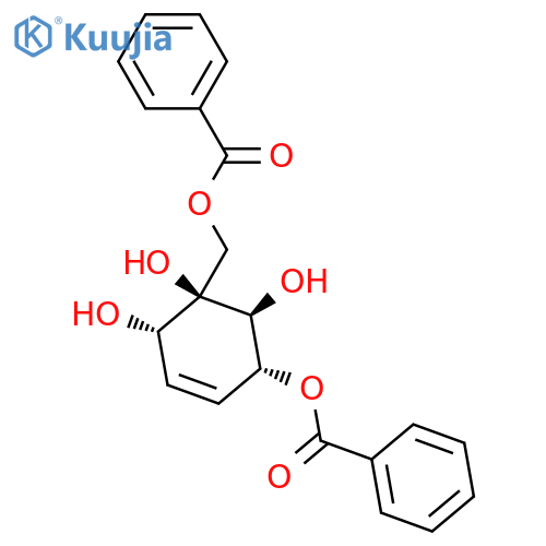 ((1R,2S,5R,6S)-5-(Benzoyloxy)-1,2,6-trihydroxycyclohex-3-en-1-yl)methyl benzoate structure