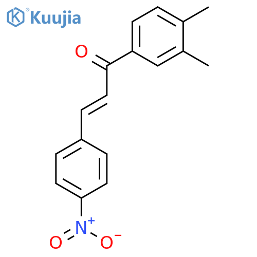 2-Propen-1-one, 1-(3,4-dimethylphenyl)-3-(4-nitrophenyl)- structure