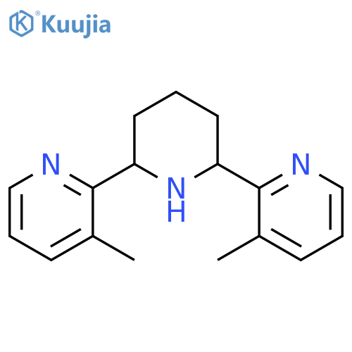 Pyridine, 2,2'-(2R,6S)-2,6-piperidinediylbis[3-methyl-, rel- structure