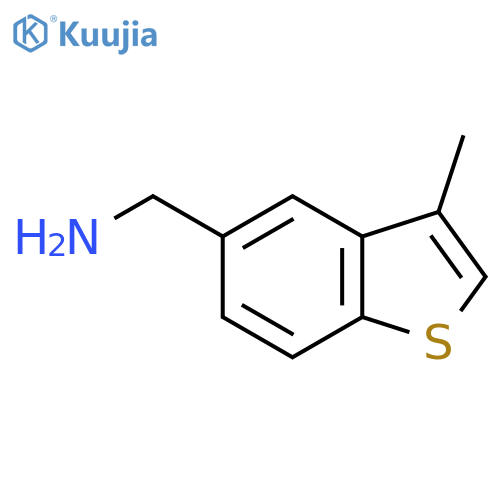 (3-Methyl-1-benzothiophen-5-yl)methanamine structure