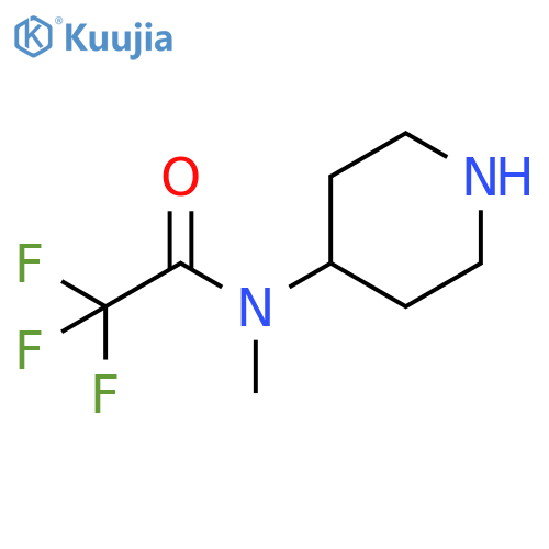 2,2,2-TRIFLUORO-N-METHYL-N-4-PIPERIDINYL-ACETAMIDE structure