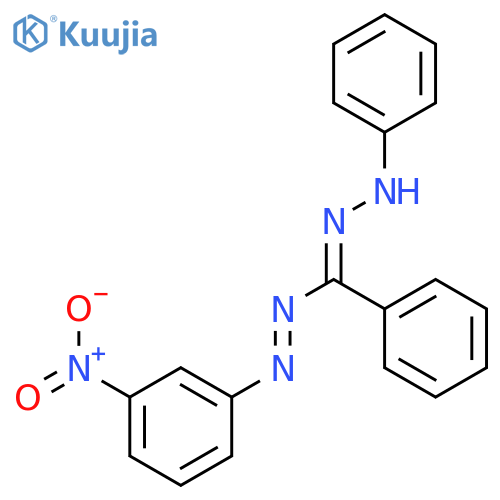 Diazene, (3-nitrophenyl)[phenyl(phenylhydrazono)methyl]- structure