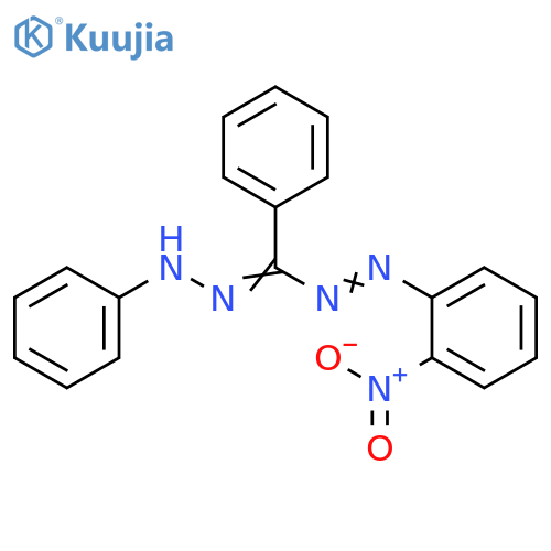 Diazene, (2-nitrophenyl)[phenyl(phenylhydrazono)methyl]- structure