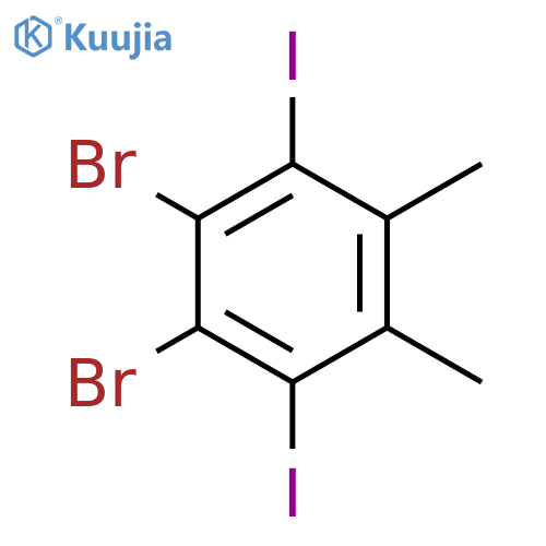 Benzene, 1,2-dibromo-3,6-diiodo-4,5-dimethyl- structure