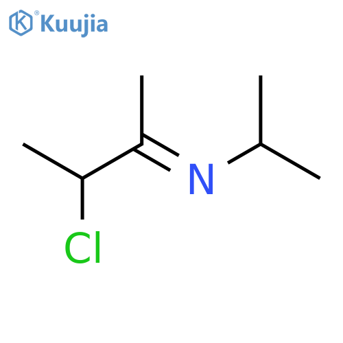 2-Propanamine, N-(2-chloro-1-methylpropylidene)- structure