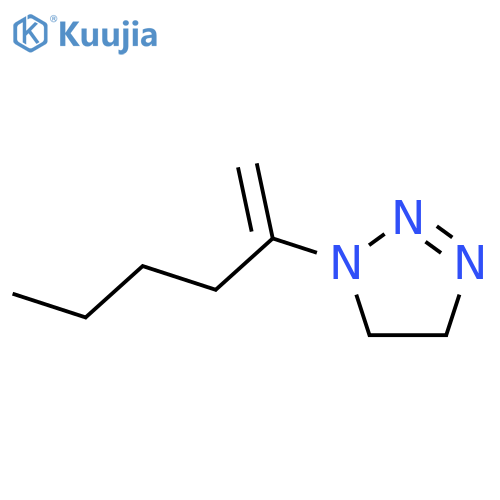 1H-1,2,3-Triazole,4,5-dihydro-1-(1-methylenepentyl)- structure