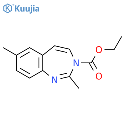 3H-1,3-BENZODIAZEPINE-3-CARBOXYLIC ACID, 2,7-DIMETHYL-, ETHYL ESTER structure