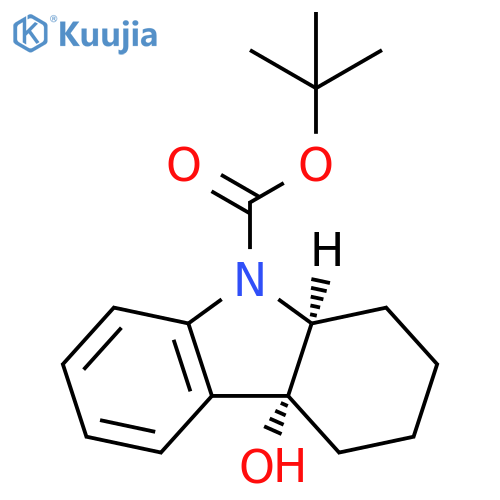 9H-Carbazole-9-carboxylic acid, 1,2,3,4,4a,9a-hexahydro-4a-hydroxy-,1,1-dimethylethyl ester, cis- structure