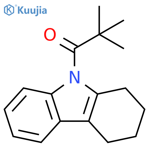 1H-Carbazole, 9-(2,2-dimethyl-1-oxopropyl)-2,3,4,9-tetrahydro- structure