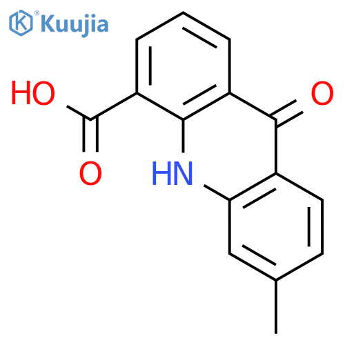 4-Acridinecarboxylic acid, 9,10-dihydro-6-methyl-9-oxo- structure