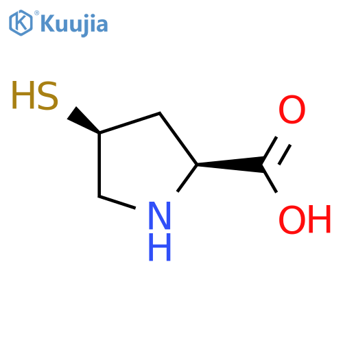 (2S,4S)-4-sulfanylpyrrolidine-2-carboxylic acid;hydrochloride structure