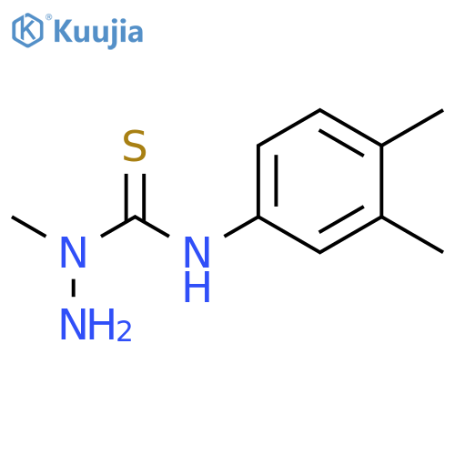 Hydrazinecarbothioamide, N-(3,4-dimethylphenyl)-1-methyl- structure