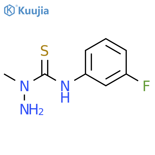 HYDRAZINECARBOTHIOAMIDE, N-(3-FLUOROPHENYL)-1-METHYL- structure