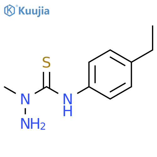 HYDRAZINECARBOTHIOAMIDE, N-(4-ETHYLPHENYL)-1-METHYL- structure