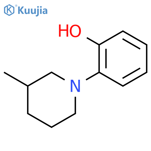 2-(3-methylpiperidin-1-yl)phenol structure