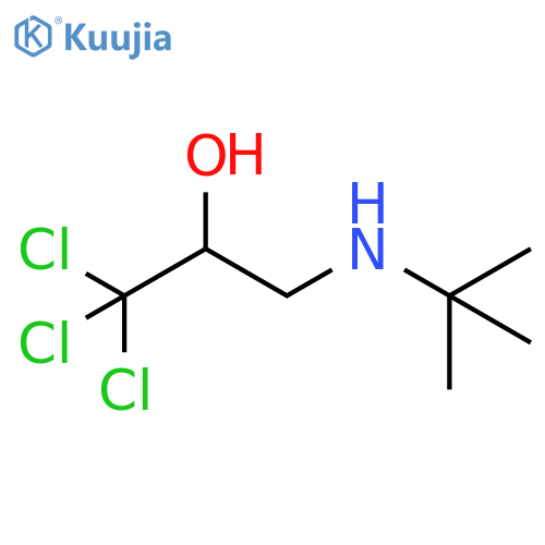 2-Propanol, 1,1,1-trichloro-3-[(1,1-dimethylethyl)amino]- structure
