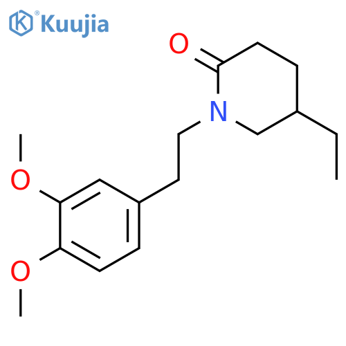 2-Piperidinone, 1-[2-(3,4-dimethoxyphenyl)ethyl]-5-ethyl- structure