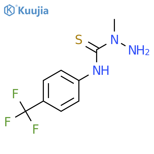 Hydrazinecarbothioamide, 1-methyl-N-[4-(trifluoromethyl)phenyl]- structure