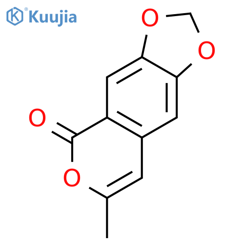 5H-1,3-Dioxolo[4,5-g][2]benzopyran-5-one, 7-methyl- structure