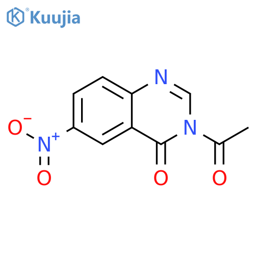 4(3H)-Quinazolinone, 3-acetyl-6-nitro- structure