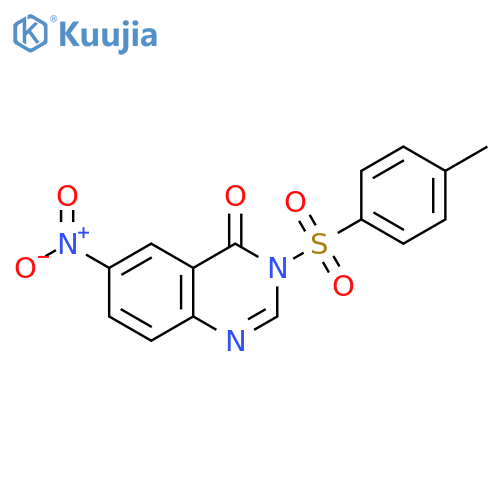 4(3H)-Quinazolinone, 3-[(4-methylphenyl)sulfonyl]-6-nitro- structure