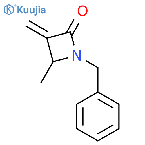 2-Azetidinone, 4-methyl-3-methylene-1-(phenylmethyl)- structure