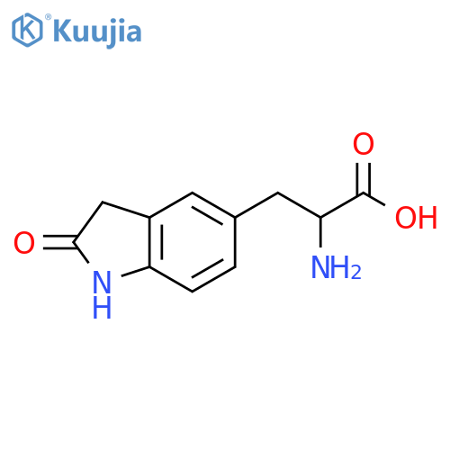 2-Amino-3-(2-oxo-2,3-dihydro-1H-indol-5-yl)propanoic acid structure
