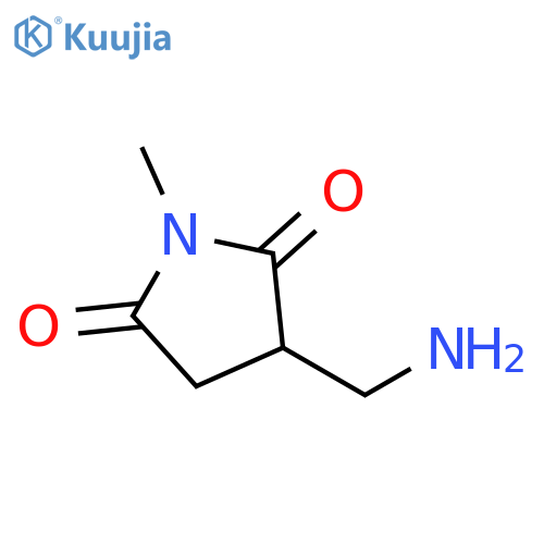 3-(aminomethyl)-1-methylpyrrolidine-2,5-dione structure
