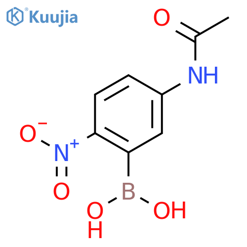 5-Acetamido-2-nitrophenylboronic acid structure