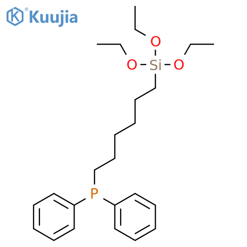 Phosphine, diphenyl[6-(triethoxysilyl)hexyl]- structure