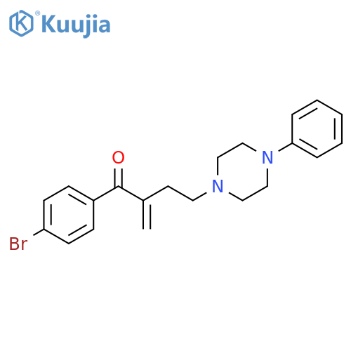 1-Butanone, 1-(4-bromophenyl)-2-methylene-4-(4-phenyl-1-piperazinyl)- structure