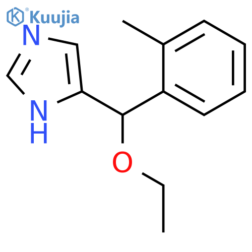 1H-Imidazole, 4-[ethoxy(2-methylphenyl)methyl]- structure