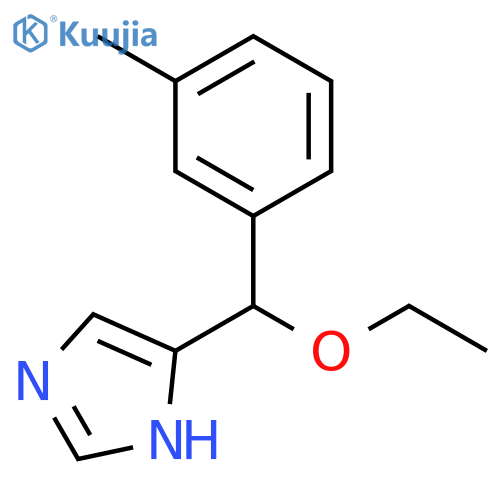 1H-Imidazole, 4-[ethoxy(3-methylphenyl)methyl]- structure
