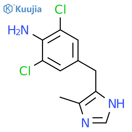 BENZENAMINE, 2,6-DICHLORO-4-[(5-METHYL-1H-IMIDAZOL-4-YL)METHYL]- structure