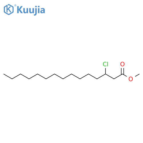 Pentadecanoic acid, 3-chloro-, methyl ester structure