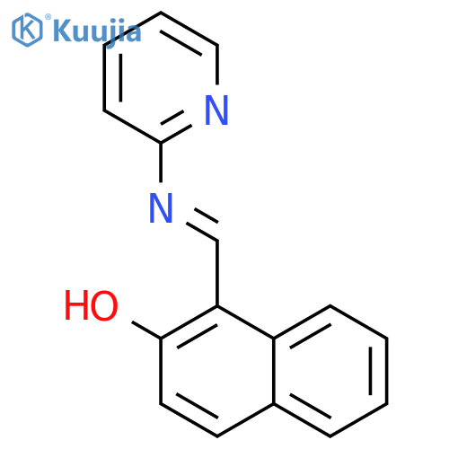 2-Naphthalenol, 1-[(2-pyridinylimino)methyl]- structure