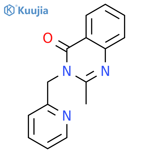 4(3H)-Quinazolinone, 2-methyl-3-(2-pyridinylmethyl)- structure