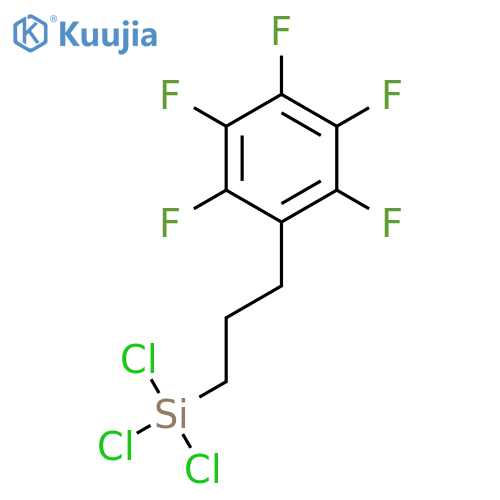 Trichloro[3-(pentafluorophenyl)propyl]silane structure
