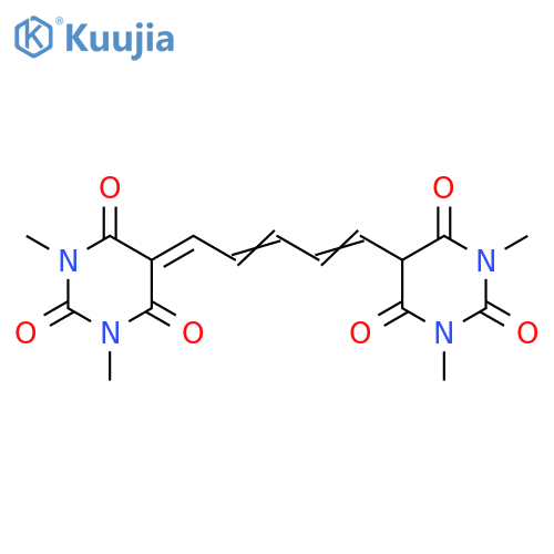 2,4,6(1H,3H,5H)-Pyrimidinetrione, 5-[5-(hexahydro-1,3-dimethyl-2,4,6-trioxo-5-pyrimidinyl)-2,4-pentadien-1-ylidene]-1,3-dimethyl- structure
