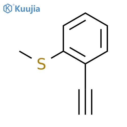 1-ethynyl-2-(methylsulfanyl)benzene structure