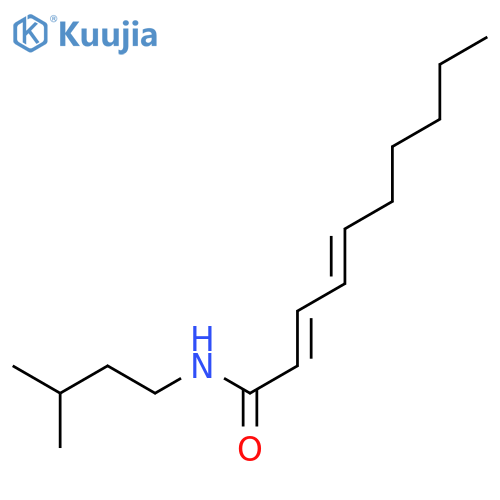 2,4-Decadienoic acid-3-Methylbutylamide structure